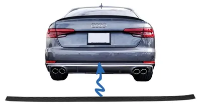 Imagen del producto de Cubierta para parachoques delantero, estilo S-Line, compatible con Audi A4 B9 8W 16-18, para parachoques estándar.