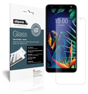 Produktbild von 2x Schutzfolie für LG K40 matt - Anti-Shock 9H Folie dipos Glass Kunststoffglas