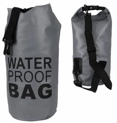 Obrázek produktu pro vodotěsný vak nepromokavý lodní pytel 20 l šedý na kajak loď turistiku a vodní sporty