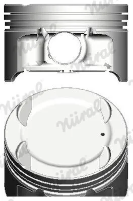 Produktbild von NÜRAL 87-124806-00 Kolben für FIAT Doblo Cargo (223) Doblo Kombi (119, 223) STILO (192) STILO Multi Wagon (192) MULTIPLA (186)