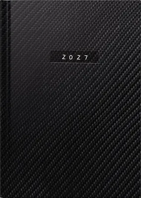 Produktbild von rido/idé 7021034807 Buchkalender Mod. futura 2 2027 "Carbon" A5, Kunstleder