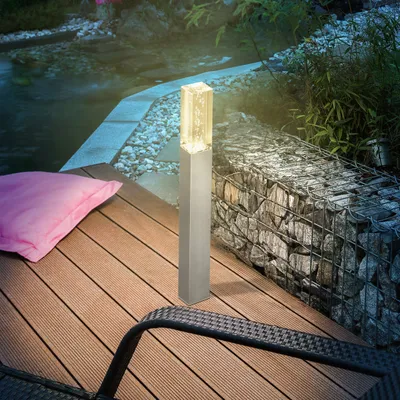 Produktbild von esotec Solar Standleuchte Bubble Tower 63 cm aus Edelstahl wetterfest 102556