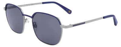 Zdjęcie produktu dla Okulary przeciwsłoneczne dla mężczyzn Benetton BEO3087 w matowym niebieskim kolorze 52/17/140