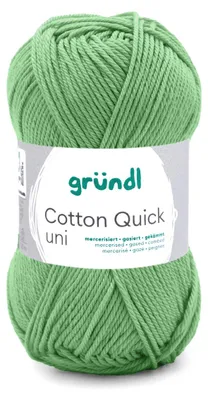 Produktbild von Gründl Baumwolle quick uni,50g.100%Baumwolle,mercerisiert,Häkel- u. Strickgarn,50g / 125 m,NS 3-4 165 salbei