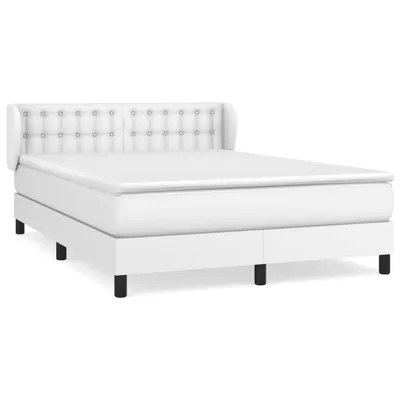 Immagine prodotto di vidaXL Letto a molle con materasso bianco 140x200 cm in Pelle finta