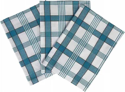 Obrázok produktu pre Extra savá utierka 50x70 cm Modrá kockovaná 3 ks