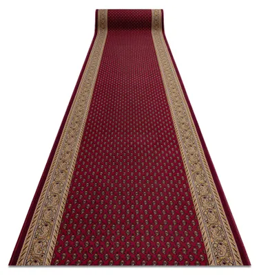 Image de TAPIS DE COULOIR ANTIDÉRAPANT INCA bordeaux 100cm rouge 100x450 cm