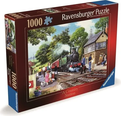 Produktbild von RAVENSBURGER Puzzle: Bahnhaltestelle auf dem Land 1000 dlks