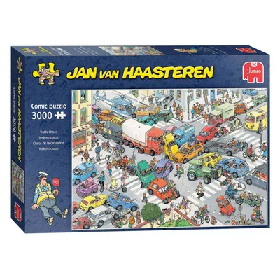 Image de Jumbo Jan van Haasteren - Chaos de la circulation (3000 pièces)