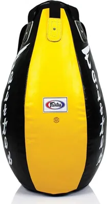Obrázek produktu pro Vak na písek Fairtex Sandbag Teardrop HB15, barva černá/žlutá