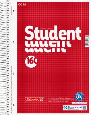 Produktbild von BRUNNEN Collegeblock A4 Lineatur 28 160 Blatt Recyclingpapier