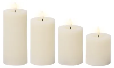 Produktbild von Lumineo LED-Wachskerzen 4-tlg.