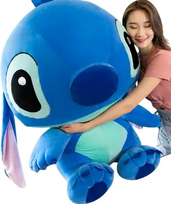 Productafbeelding van Groot XXL (Blauw, 75 cm) - Gesteepte knuffelbeer, extra grote knuffelbeer, grote knuffel, reuzenknuffelbeer