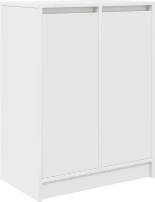 Obrázek produktu pro vidaXL Botník bílý 57x34x76 cm Materiál na bázi dřeva