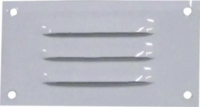 Image de Grille D'aération En Aluminium Laqué Blanc 130 X 70 Mm