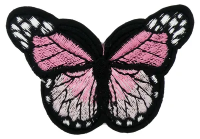 Produktbild von 1 Schmetterling Aufbügler, Applikation, 48x70mm, freie Farbwahl, Farbe:rosa