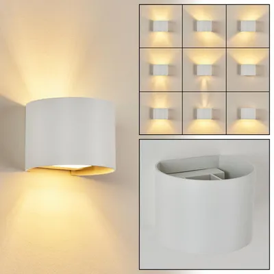 Produktbild von Vaccina »Vaccina« moderne Wandlampe aus Metall in Weiß
