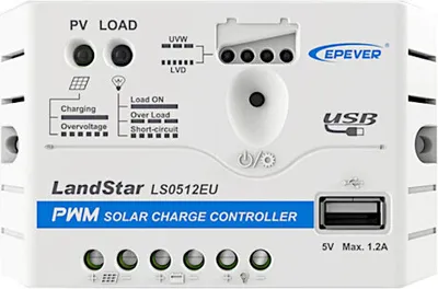 Obrázek produktu pro Regulátor nabíjení USB Epever PWM 20A