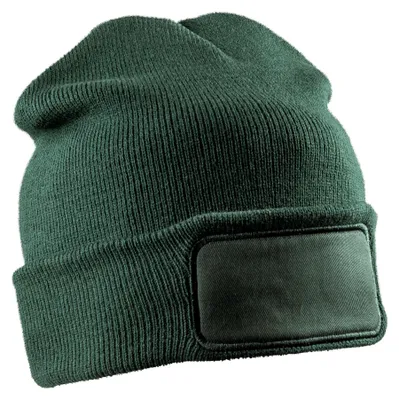 Image de Result Winter Essentials - Bonnet à imprimer pour hommes/femmes Uni FK1378 (taille unique) (vert bouteille)