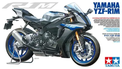 Obrázek produktu pro Tamiya Yamaha YZF-R1M, Model motocyklu, Montážní sada, 1:12, Yamaha YZF-R1M, Jakékoliv pohlaví, Černá, Modrá, Stříbrná