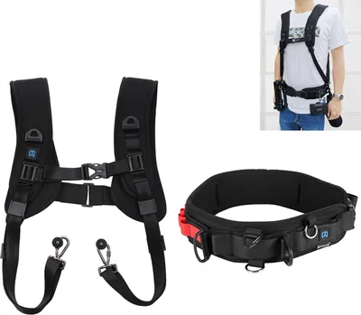 Immagine prodotto di Set multifunzione PULUZ 2 in 1 con cinturini da fianco e da spalla per fotocamere DSLR e SLR