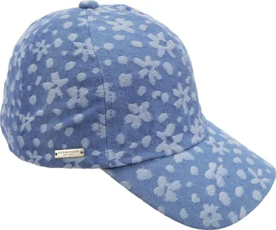 Seeberger Jeansstoff Baseballcap in blau