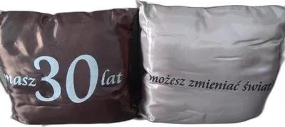 Zdjęcie produktu dla poduszka 40x40 Uodziny ''30'' Brąz