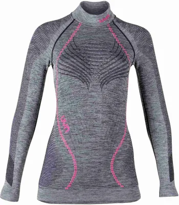 Produktbild von UYN Ambityon langarm Funktionshirt Damen black melange/purple/raspberry S/M