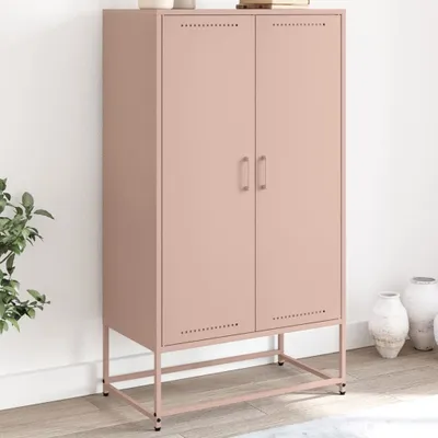 Produktbild von vidaXL Highboard Rosa 68,5x38,5x123,5 cm Stahl