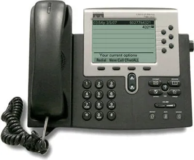 Produktbild von Cisco IP-Phone 7960G Telefon, Rufnummernanzeige, Freisprechfunktion, VoIP, Ethernet