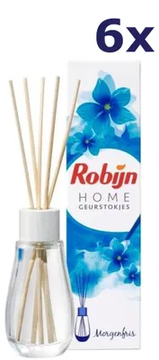Produktbild von 6x Robijn home geurstokjes morgenfris 45ML