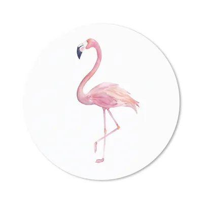 Produktbild von MuchoWow® Mauspad Mousepad Flamingo - Federn - Rosa 40x40 cm - Mousepads - Maus Mat - Pad - Mausunterlage - Schreibtisch Accessoires