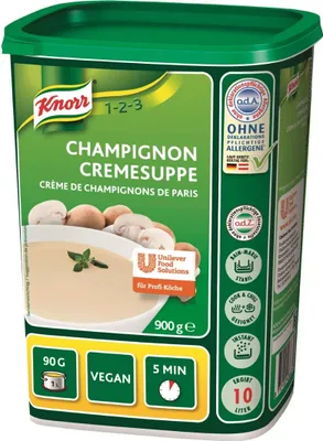 Image de Knorr Soupe crème de champignons Vegan en gros pour Gastro 900g