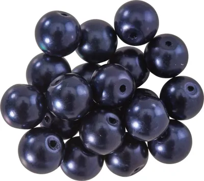 Produktbild von Glaswachsperlen Ø 10 mm, 20 Stück Dunkelblau