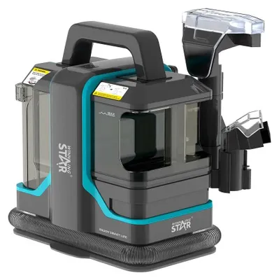 Produktbild von Fleckenreiniger - Handgehaltener Teppich- und Polsterreiniger - 450 W - 11 kPa Saugleistung - Sprüh- und Saugfunktion - 5,5 m Kabel - 220 V