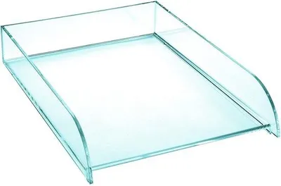 Produktbild von Acrylglas-Briefbücher mit Glaslook, stapelbar, schwenkbar