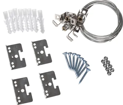 Produktbild von Montageset für LED Panele zur Deckenmontage: Seil-Montage-Set & Montagerahmen für 60x60cm und weitere Größen