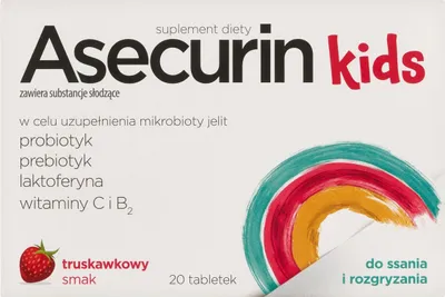 Produktbild von Asecurin Kids Probiotikum Präbiotikum 20 Lutschtabletten