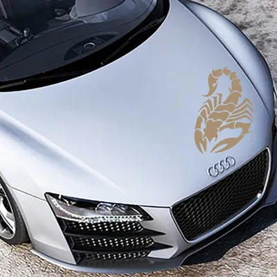 Produktbild von Aufkleber - Autoaufkleber "Skorpion" 70cm x 46cm braun - Tuning Carystyling Heckscheibe Auto