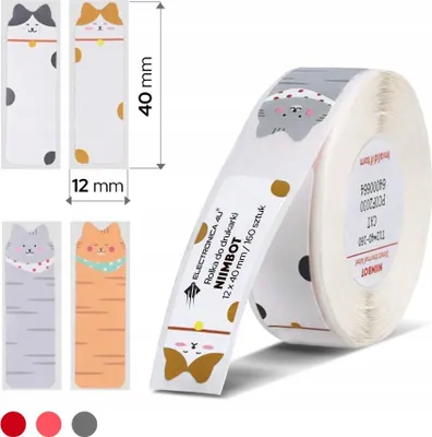 Obrázek produktu pro Samolepicí štítky termální nálepky Niimbot D11 D110 D101 H1S 12x40