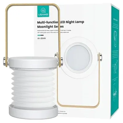 Produktbild von Usams Multifunktionales Led-Nachtlicht Weiß/Weiß Zb249Yh01 (Us-Zb249)