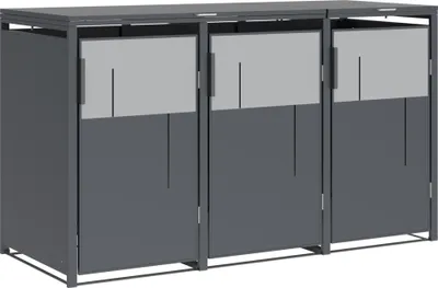 Produktbild von Westmann Tonus 3 Metall Mülltonnenbox 3er 3x240 L Anthrazit