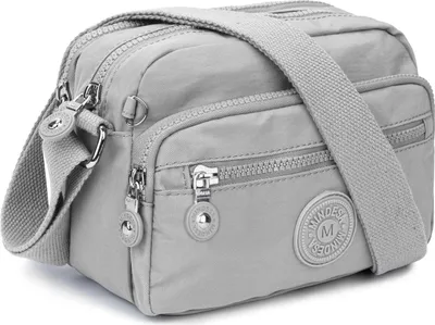 Obrázek produktu pro TEUEN dámská taška přes rameno nylonové messenger crossbody světle šedá