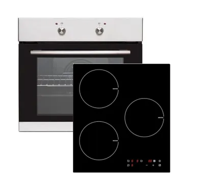 Produktbild von Einbauherdset Vestel VEB 15016-1 Einbau-Backofen+ PKM Autarkes Induktionskochfeld mit 3 Kochzonen IF3F |9 Leistungsstufen |Touch Control |Timer