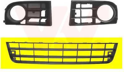 Produktbild von VAN WEZEL Lüftungsgitter Grill Stoßfänger für VW Golf V Schrägheck (1K1) Schwarz