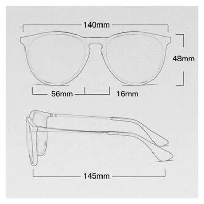 Produktbild von Retro ovale polarisierte Sonnenbrillen für Damen und Herren mit UV400-Schutz
