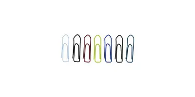 Produktbild von ALCO Büroklammer spitze Form 26mm Metall lackiert farbig sortiert 100 St./Pack.