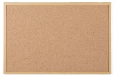 Productafbeelding van Prikbord - Kurk - 60 x 45 cm - Lijst van hout - Eiken