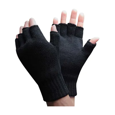 Produktbild von Thinsulate - 1 Paar Herren Fingerlose Handschuhe Stricken mit Fleece Gefüttert