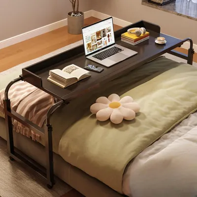 Productafbeelding van Verstelbare Overbed Bureau met Wielen voor Bed